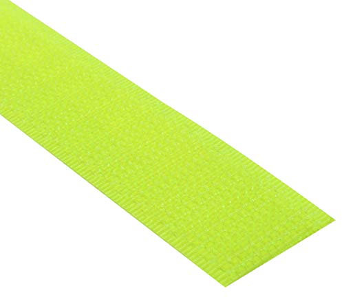 KLEBESHOP24 KLETTBAND ZUM NÄHEN | HAKENBAND ODER FLAUSCHBAND | Farbe, Breite & Länge wählbar/Hakenband, 20 mm x 25 m, neongelb