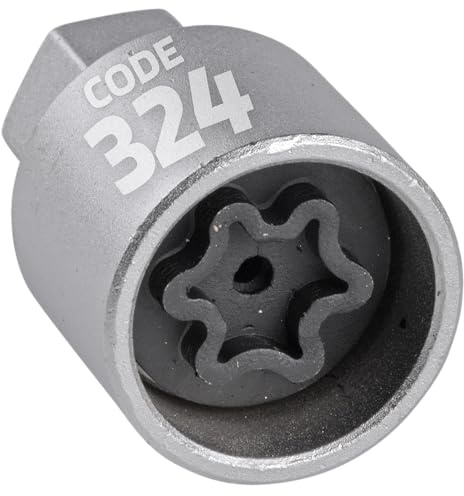 SW-Stahl 02385L-24 Felgenschloss Adapter 324 I geeignet für Mercedes-Benz I Felgenschlösser lösen I Radsicherung Felgenschloss Demontage Werkzeug I Felgenschloss Ausdreher I Felgensicherung Schlüssel