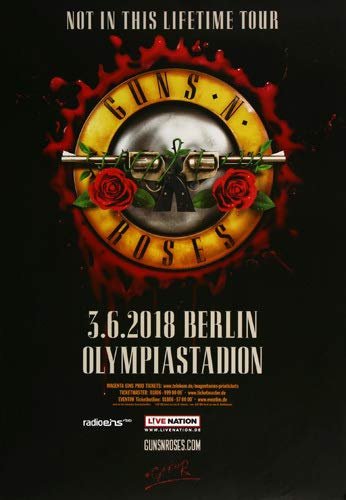Guns N Roses, Berlin, 2018, Original - Konzert - Plakat - Poster