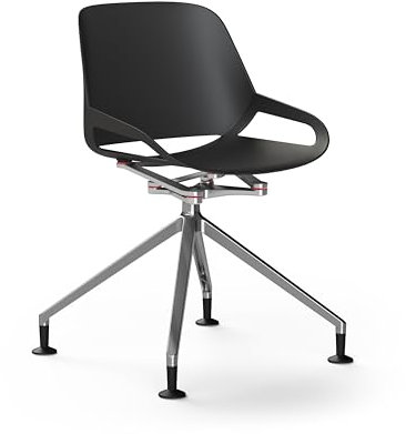 aeris Numo moderner Schwingstuhl – Schalenstuhl mit stylischem Fußkreuz – Design Drehstuhl für Büro und Esszimmer – ergonomischer Stuhl für einen gesunden Rücken