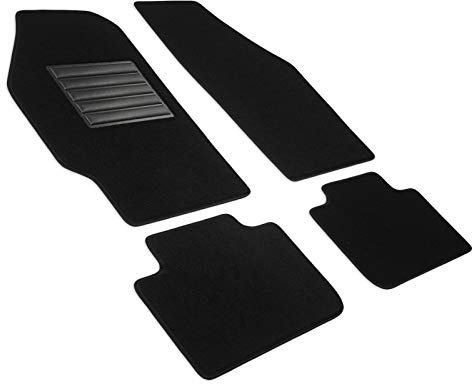 MDM SP-963 Fußmatten Velours Autoteppich passend für Fiat Punto II und III (188) 09.1999>, black