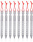iBasingo Titanium Alloy Pegs Ultralight V-shape Tent Stakes Outdoor Camping Tent Accessories Portable Tent Nails 8 pieces/lot Ti4008P