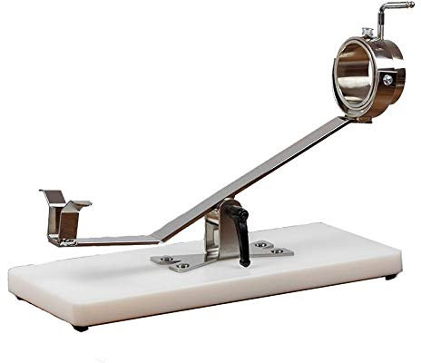 HIDALGO Soporte Jamonero Basculante con Base Polietileno Blanco Y Cabezal Giratorio INOX
