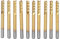 Marhynchus 10pcs Fraises en bout 1/8 tige 3.175mm fraise en carbure de titane enduit CNC PCB gravure peu
