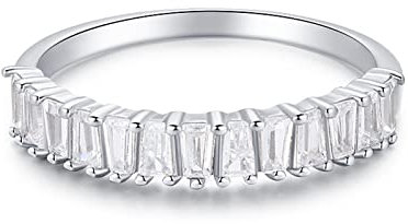 ANAZOZ Pt950 Damen Ring Platin, Moissanite Luxuriös Voll Stein Ehering Damen Echtschmuck