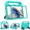 Surom Kids Case with Built-in Screen Protector for Samsung Galaxy Tab A8 10.5 2022 (Model SM-X200/X205/X207), Shockproof Handle Stand Protective Case for Samsung Tab A8 10.5 Inch 2022, Turquoise