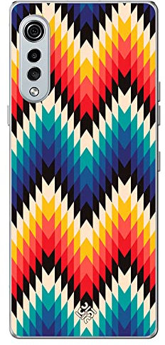 Movilshop Étui pour [LG Velvet 5G] Dessin Tendances [Motif géométrique] en silicone souple transparent Coque Case Cover Gel pour Smartphone.
