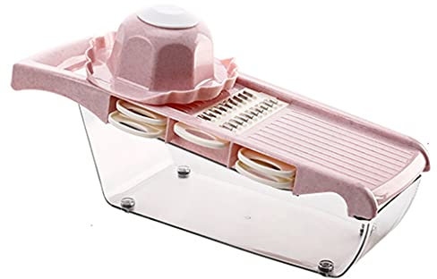 Cheese Shredders Cheese Grater with Hand Guard + Storage Household Multifunctional Grater Food Grater Fruit Vegetable Cheese Shreds Grinder (Color : Pink)