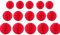 15 Stück Wabenbälle Dekorationen 10.2 cm, 15.2 cm, 20.3 cm, Party-Wabenball, Blumen-Pompons, Blumen-Bälle zum Aufhängen für Party, Babyparty, Geburtstag, Hochzeit, Kinderzimmer, 20.2 cm, rot)
