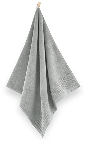 ZWOLTEX Antibakteriell Handtuch Set I 100% Ägyptischer Baumwolle I Made IN EU I Sammlung Paulo, Gr. :2X (70x140), Farbe:Hellgraphit