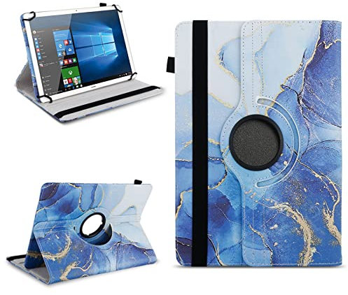 NAUC Tablet Schutzhülle kompatibel mit Medion Lifetab E10714 P10752 E10702 P10710 P10612 P10752 P9701 E10604 P10603 E10714 P10606 P10602 Hülle Tasche 360° Drehbar Universal Case, Farben:Motiv 18