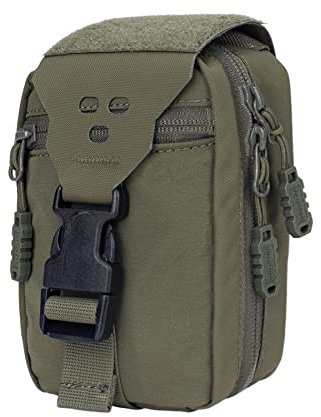 TOPTACPRO Abnehmbare Taktische medizinische Tasche Rip-Away MOLLE IFAK Tasche für Camping, Jagd, Reisen 500D Nylon(Ranger Green)