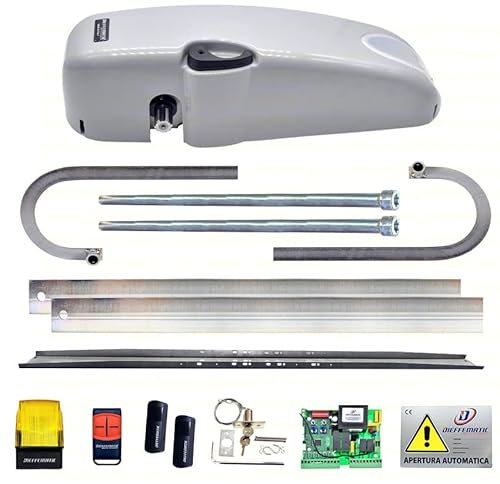 Dieffematic KIT AUTOMAZIONE PORTA BASCULANTE A CONTRAPPESO lampeggiante fotocellule sblocco