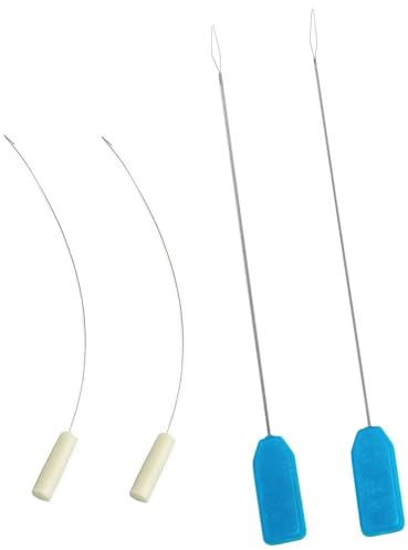 YINGSC 2 Set Needle Threader Serger Needle Threader Overlocker Threader Set for Sewing Machine Needle Threading Machine