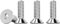 Drenky 25 Pièces M5 X 16mm Vis à Tête Fraisée, à Six Pans Creux Argent en Acier Inoxydable A2 V2A Filetage Complet Norme DIN 7991 / ISO 10642 Vis Hexagonales