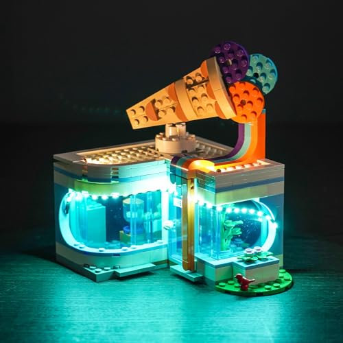 Led Licht Set Kompatibel mit Lego 60363 City Eisdiele (Kein Modell), Dekorationsbeleuchtungsset für Ice-Cream Shop Kreative Spielzeug