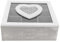 Maury's Scatola da The con Cuore a Pois Contenitore Porta Tisane Te Tea caffè in cialde spezie Scatola Porta bustine da thè infusi Tisane in Legno Stile Shabby Chic (Scatola Cuore)