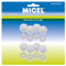 MICEL - 92611 - Tapón de Plástico para Tornillos, para Remaches Ciegos de Matrícula, 8 Unidades, de Nylon, Color Blanco, Diámetro Exterior de 12 mm