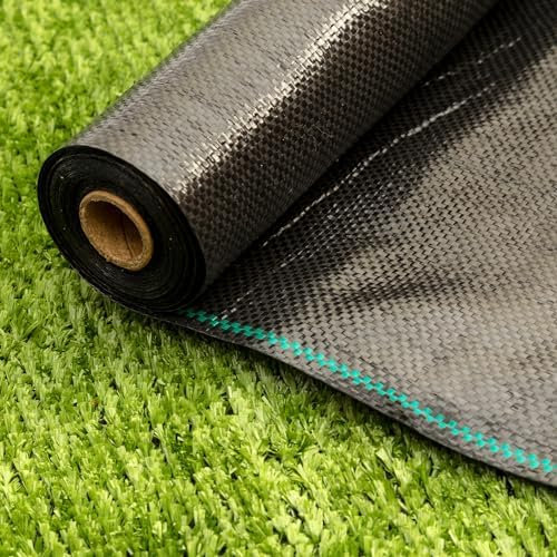 1x Roll No Nonsense Products Heavy Duty Weed Control Barrier Fabric Membrane Ground Cover UV Resistant Garden Landscaping, Under Decking, Flower Bed, Driveway, Patio (1m x 10m Roll)
