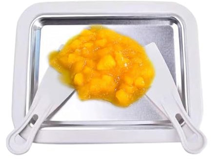 Eisplatte Zum EIS Machen - Eismaschine | Gerollte Eiscreme Maker | EIS Teppanyaki Platte Mit 2 Schaufeln | Platte Zum Zubereiten Von Ice Cream Rolls Aus Speiseeis