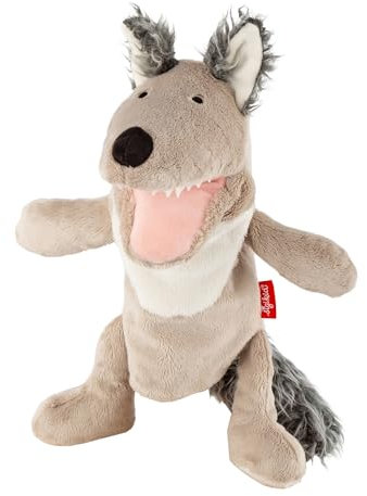 sigikid 43048 Handspielpuppe, beige/Wolf, OneSize