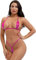 Sexy Femme Bikini Set avec Couture-Haut et Tanga, Midnight, Micro Mini Couture Bikini