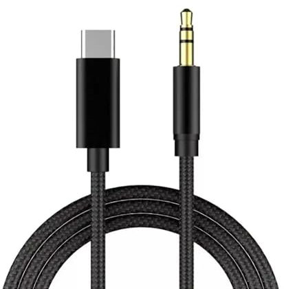 Pipestation USB C to Aux 3.5mm Audio Jack Cable 1m Length - Aux to USB C Cable Audio Jack Compatible with Samsung iPhone - 3.5mm to USB C Aux Cable – USB C to 3.5mm Jack Audio Adapter USB-C to Aux