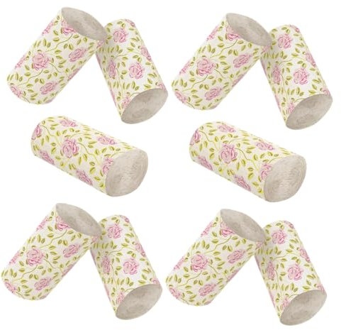 FRCOLOR Rouleaux De Papier Toilette en Vrac 10 Rouleaux De Papier Toilette Décoratifs pour Salle De Bain