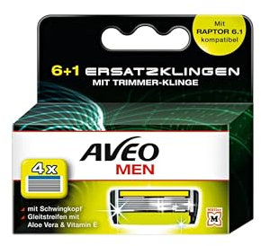 AVEO Rasierklingen MEN 6 Klingen Herren Ersatzklingen