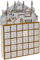 Islamics Home Decors Eid Countdown Kalender 30 Tage Schubladen LED beleuchtet Holz Ramadans Adventskalender für Eid Ornament