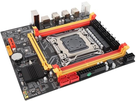 Tosuny X79 Scheda Madre del Computer, Supporta i Processori E5 V1 V2 e Core I7 con Interfaccia M.2 Slot M.2 DDR3, Potenza a 7 Fasi, per CPU LGA2011 e PC da Gioco