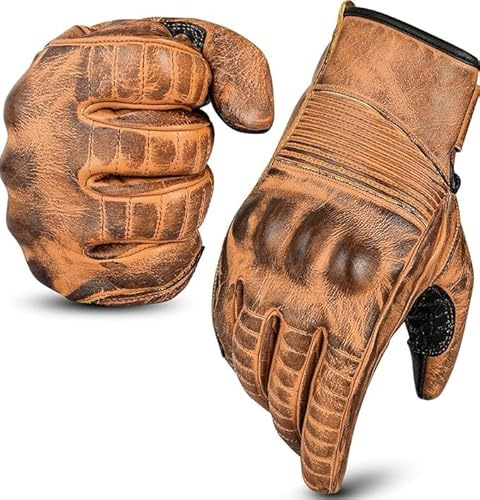 Hand Fellow Leather Motorbike Gloves Mens Summer Motorcycle Gloves Racing Gloves leather Gloves ATV Riding Gloves Black Gloves