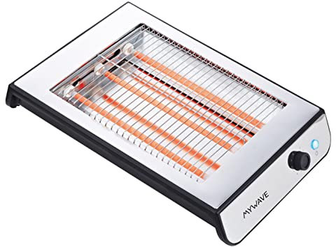 MYWAVE 8437010624629 Flachtoaster Für Brot und Backwaren, Stainless Steel