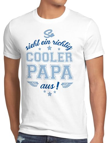 style3 So Sieht EIN richtig Cooler Papa aus Herren T-Shirt