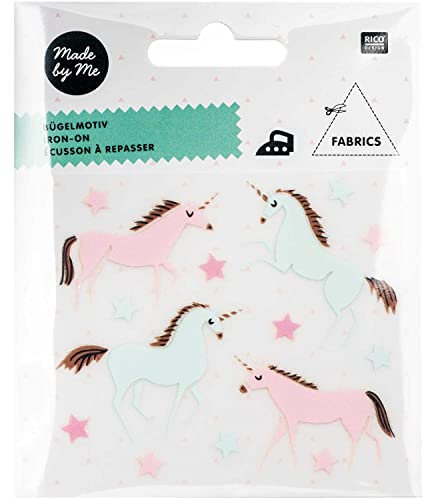 Rico Design Bügelmotivset Einhorn 15teilig