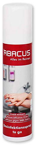ABACUS® Desinfektionsspray, Desinfektion-Spray, Desinfektionsmittel-Spray, Handdesinfektion, Handdesinfektionsmittel, Hautdesinfektionsmittel, Desinfektionsmittel – Desinfektionsspray 100 ml (3113)