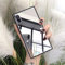 LUVI for iPhone Xs Max Case Makeup Mirror for Women Girls Cute Luxury Glossy Glass Mirror Back Design Cover with Silicone TPU Slim Thin Case for iPhone Xs Max Silver