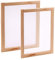 Luter 2PCS Stampo per Carta in Legno, Strumenti per Schermo con Cornice per Stampi per Carta, per Artigianato in Carta Fai-da-Te con Fiori Secchi (34 * 24 cm, 30 * 20 cm)
