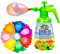 LACOSVI Botella Inyectora Para Llenar Globos De Agua Super Rápido Incluye 200 Globos de Agua en el Hinchador Fabricados en España Biodegradables (Botella + 200 globos)