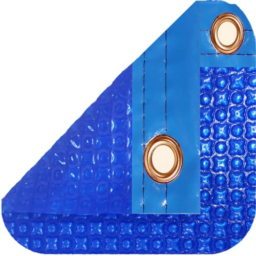 INTERNATIONAL COVER POOL Cobertor Solar 500 micras OXO para Piscina de 5 X 9 Metros con Refuerzo en los Anchos
