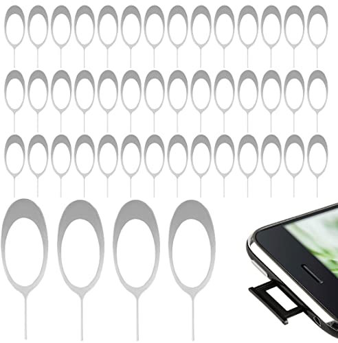 sim carte outil pin d'éjection 50pcs Epingle d'ejection Carte SIM Portable Carte SIM Plateau Aiguille éjecteurs Extracteurs Pin Outil Plateau Pin Ejection Compatible iPhone Android HTC Samsung Galaxy