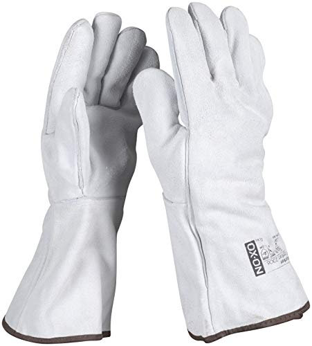OX-ON HandschuhMan Schweißerhandschuhe aus weichem und haltbarem Leder lang Größe 10/XL oder 12/3XL (Größe 12/3XL 1 Paar)