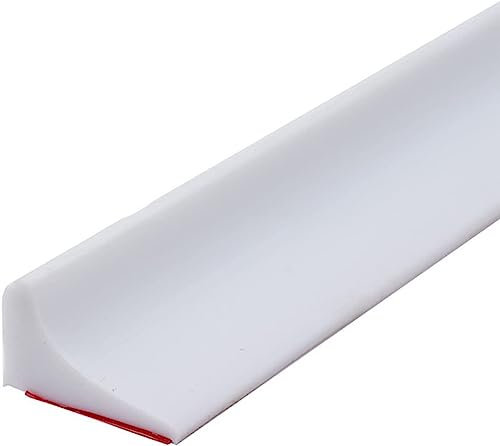 Barrière de Douche Pliable, 2m Bande d'étanchéité pour bac de douche en silicone butée de douche de barrage d'eau Seuil Garde d'eau pliable Joint Porte Douche