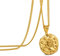 Speroto Herrenkette, Sternzeichen Kette, Löwe, Gold, Edelstahl, Fashion Jewelry, Klassisch, Unisex, 12 Sternzeichen, Figaro Kette, 55 cm