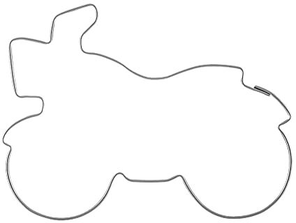 Keksausstecher Ausstechform Ausstecher für Lebkuchen Plätzchen Motorrad aus Stahl 7x5,5x1,5 cm