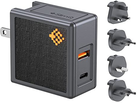 𝐒𝐥𝐢𝐦𝐐 65W,45W Laptop Charger:USB C GAN AC Adapter - Foldable Mini Wall Plug for Lenovo,Dell,Chromebook,iPhone, iPad