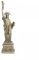 FAcoLL Lady Liberty Figur Skulptur Amerikanische Deko Home Wohnzimmer Esszimmer Desktop Statue Kunstwerk 38X9,5cm(Gold)