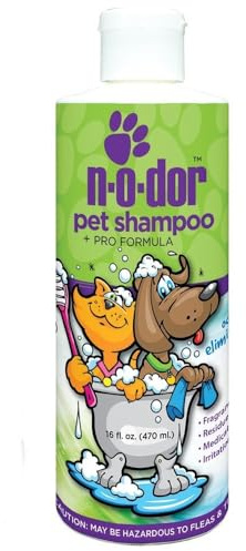 NaturPfote Bio Shampoo für Hund & Katze (470 ml) - Haustiershampoo für Sensible Haut - Hundeshampoo, effektive Floh & Zecken Abwehr