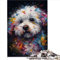 AITEXI 1000pcs（26x38cm） Bichon Frise Dog Breed Jigsaw Puzzle, Expert Level, White, Cardboard, Realistic Style, 1000 Pieces, 1 Set, 1 Puzzle, 1000 Content, 1000 Unit, 8 Years and Up