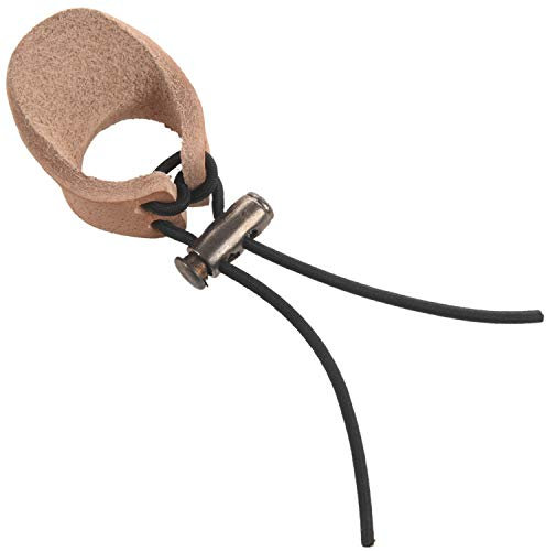 Niniang Thicken Leder Daumenschutz Fingerring Leder Praxis Jagd Bogenschießen Bogen